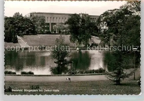 AK / Ansichtskarte Bielefeld Buergerpark Oetkerhalle Kat. Bielefeld