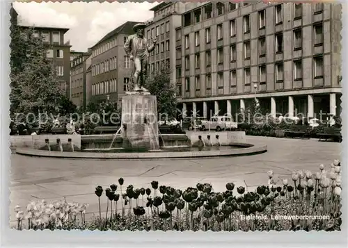 AK / Ansichtskarte Bielefeld 
Leineweberbrunnen Kat. Bielefeld