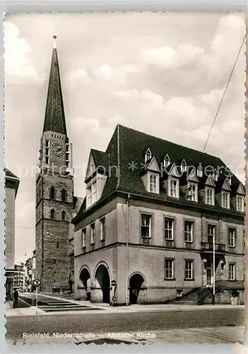 AK / Ansichtskarte Bielefeld Niedernstrasse Altstaetter Kirche Kat. Bielefeld