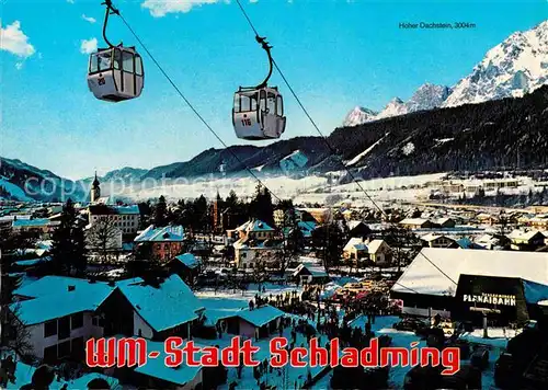 AK / Ansichtskarte Schladming Obersteiermark Luftseilbahn Hoher Dachstein  Kat. Schladming