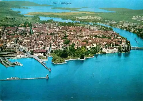 AK / Ansichtskarte Konstanz Bodensee Fliegeraufnahme mit Hafen Kat. Konstanz