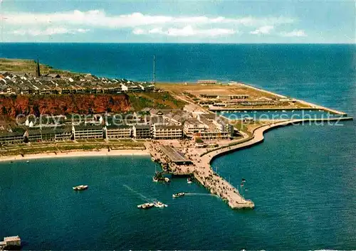 AK / Ansichtskarte Helgoland Fliegeraufnahme Hafen Kat. Helgoland