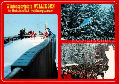 AK / Ansichtskarte Willingen Sauerland Skisprungschanze  Kat. Willingen (Upland)