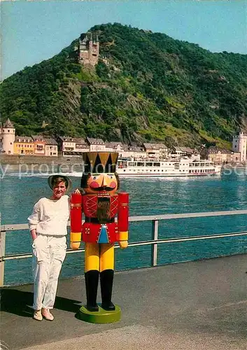 AK / Ansichtskarte St Goar Souveni Center an der Faehre W. Huppertz mit Nussknacker Kat. Sankt Goar