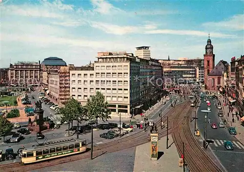 AK / Ansichtskarte Frankfurt Main Rossmarkt Strassenbahn Hauptwache Kat. Frankfurt am Main