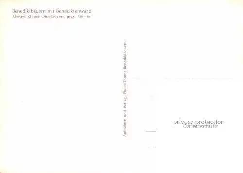 AK / Ansichtskarte Benediktbeuern mit Benediktenwand aeltestes Kloster Oberbayerns Kat. Benediktbeuern