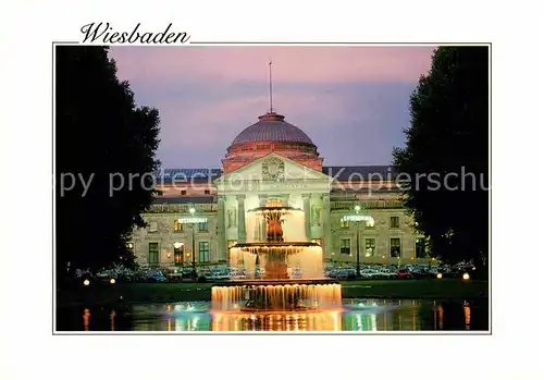 AK / Ansichtskarte Wiesbaden Kurhaus Brunnen Kat. Wiesbaden