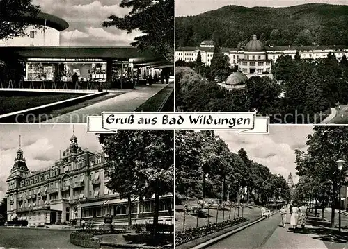 AK / Ansichtskarte Bad Wildungen Ladenstrasse Badehotel Fuerstenhof Brunnenallee Kat. Bad Wildungen