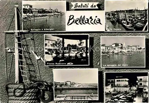 AK / Ansichtskarte Bellaria Strand Piazza Rubicone Hafen  Kat. Rimini