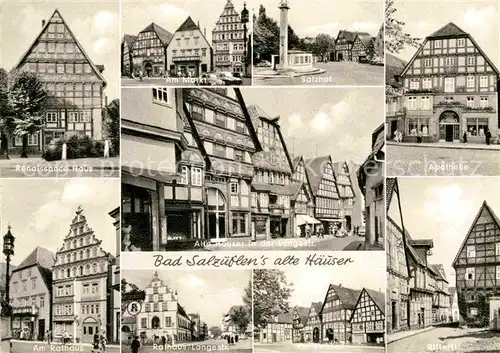 AK / Ansichtskarte Bad Salzuflen Renaissance Schloss Rathaus Apotheke Salzhof Markt Kat. Bad Salzuflen