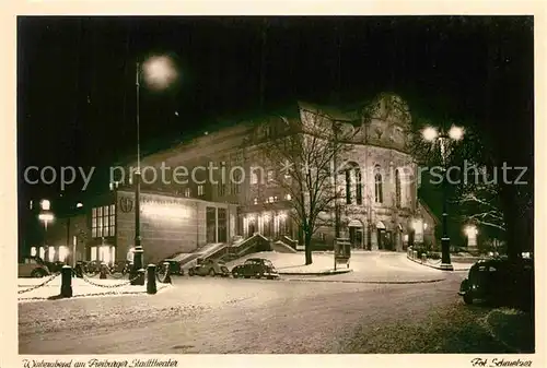 AK / Ansichtskarte Freiburg Breisgau Stadttheater Kat. Freiburg im Breisgau