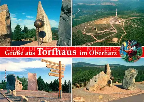 AK / Ansichtskarte Torfhaus Harz Monumente fuer Nationalparks Kleine Hexe Fliegeraufnahme Kat. Altenau