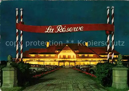 AK / Ansichtskarte Knokke Heist Albert Plage Hotel Restaurant La Reserve la nuit Kat. 