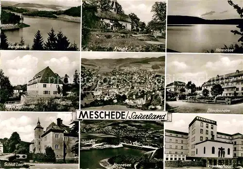 AK / Ansichtskarte Meschede Blindenheim Klause Schloss Laer Kat. Arnsberg