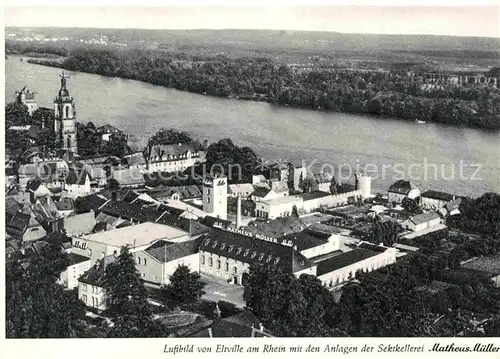 AK / Ansichtskarte Eltville Rhein Fliegeraufnahme Kat. Eltville am Rhein