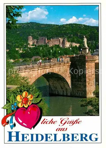 AK / Ansichtskarte Heidelberg Neckar Bruecke Schloss Kat. Heidelberg