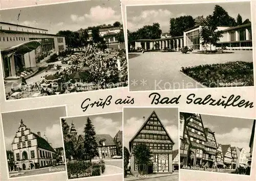 AK / Ansichtskarte Bad Salzuflen Wandelhalle Konzerthalle Rathaus  Kat. Bad Salzuflen