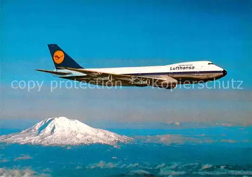 AK / Ansichtskarte Flugzeuge Zivil Boeing B 747 Jombo Jet Kat. Airplanes Avions