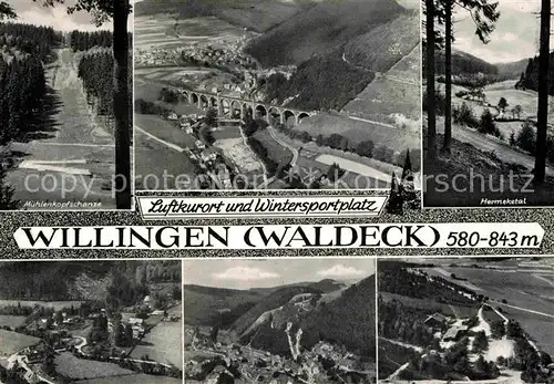 AK / Ansichtskarte Willingen Sauerland Hermeketal Muehlenkopfschanze  Kat. Willingen (Upland)