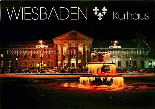 AK / Ansichtskarte Wiesbaden Kurhaus Kat. Wiesbaden
