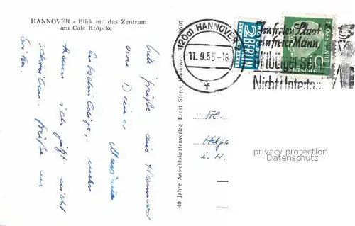 AK / Ansichtskarte Hannover Zentrum Cafe Kroepke Kat. Hannover