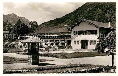 AK / Ansichtskarte Ruhpolding Kurhaus gegen Hochfelln Kat. Ruhpolding