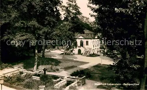 AK / Ansichtskarte Bad Lobenstein Thueringen Parkpavillon Moorbad Kat. Bad Lobenstein