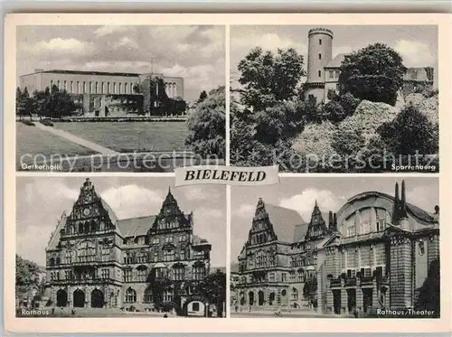 AK / Ansichtskarte Bielefeld Oetkerhalle Sparrenberg Rathaus Theater Kat. Bielefeld