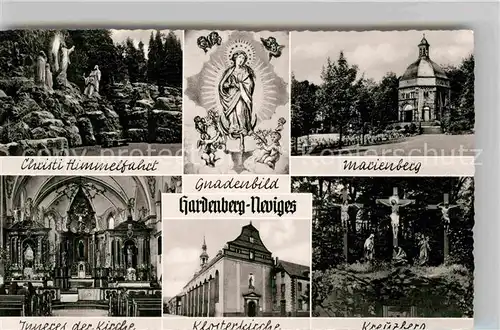 AK / Ansichtskarte Hardenberg Neviges Christi Himmelfahrt Gnadenbild Marienberg Kirche Inneres Klosterkirche Kreuzberg