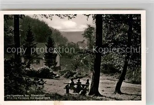 AK / Ansichtskarte Heiligenhaus Mettmann Blick ins Paradies mit Wasserwerk