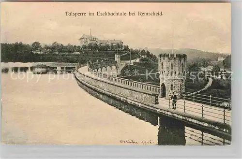 AK / Ansichtskarte Remscheid Talsperre im Eschbachtale Kat. Remscheid