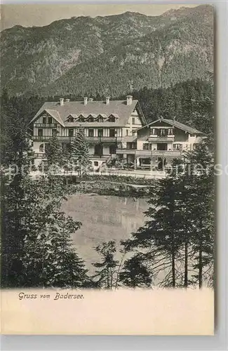 AK / Ansichtskarte Garmisch Partenkirchen Badersee Kat. Garmisch Partenkirchen