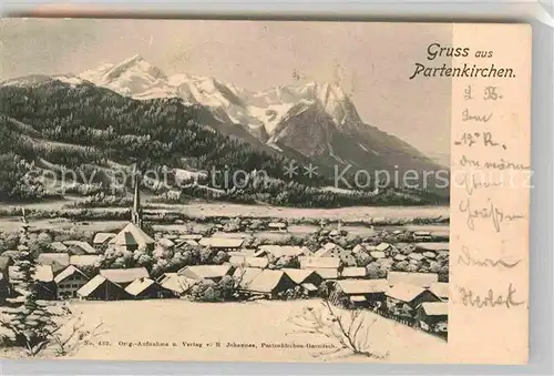 AK / Ansichtskarte Partenkirchen Panorama Kat. Garmisch Partenkirchen