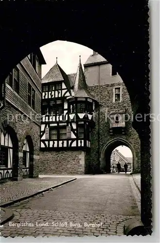 AK / Ansichtskarte Bergisches Land Schloss Burg Burghof Kat. 