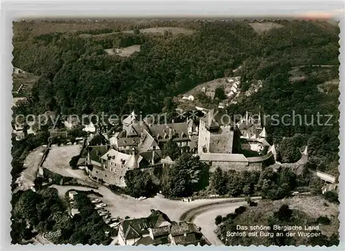 AK / Ansichtskarte Burg Wupper Schloss Burg Fliegeraufnahme Kat. Solingen