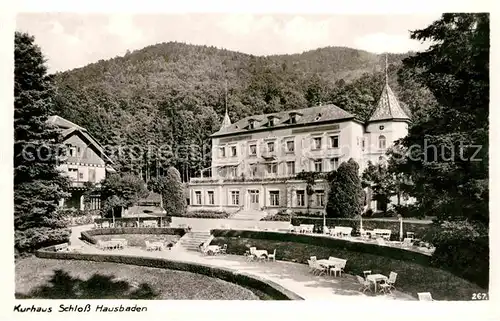 AK / Ansichtskarte Badenweiler Kurhaus Schloss Hausbaden Kat. Badenweiler