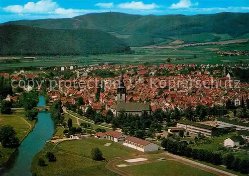 AK / Ansichtskarte Bad Sooden Allendorf ein durch die Werra getrennter Doppelort Kurort Fliegeraufnahme Kat. Bad Sooden Allendorf