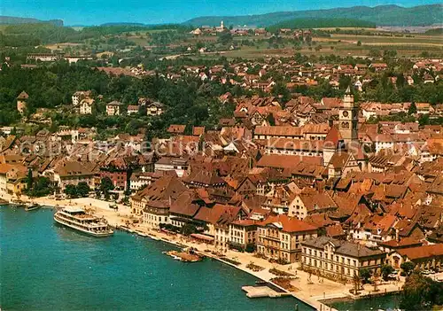 AK / Ansichtskarte ueberlingen Bodensee Uferpromenade Altstadt Aufkirch Fliegeraufnahme Kat. ueberlingen