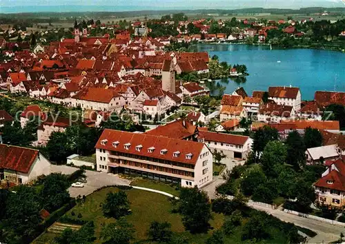 AK / Ansichtskarte Bad Waldsee mit Kurheim Moorheilbad Fliegeraufnahme Kat. Bad Waldsee