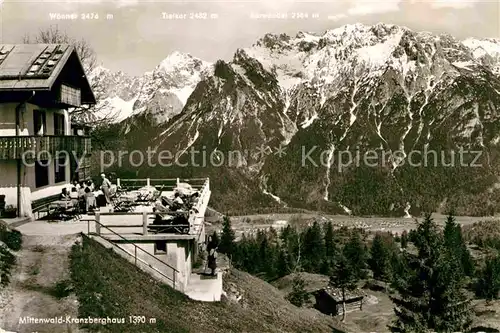 AK / Ansichtskarte Mittenwald Bayern Kranzberghaus Kat. Mittenwald