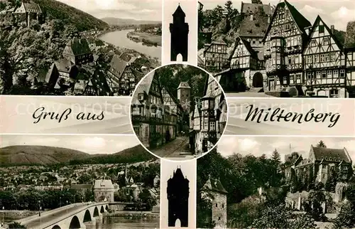 AK / Ansichtskarte Miltenberg Main Panorama Bruecke Burg  Kat. Miltenberg