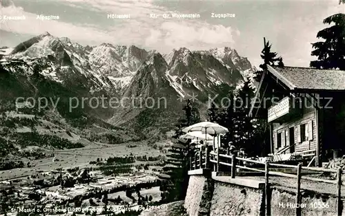 AK / Ansichtskarte St Martin Grasberg Zugspitzengruppe Kat. Garmisch Partenkirchen