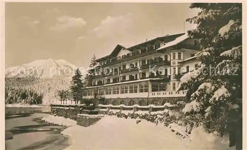 AK / Ansichtskarte Eibsee Hotel Kat. Grainau