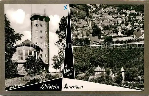 AK / Ansichtskarte Bilstein Sauerland Hohe Bracht Schloss Panorama 