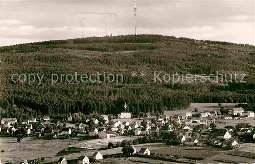 AK / Ansichtskarte Bischofsgruen Panorama Sendeturm Kat. Bischofsgruen