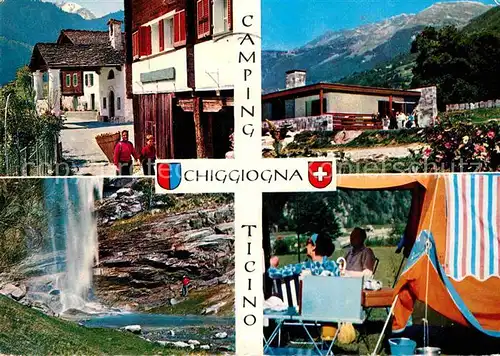 AK / Ansichtskarte Chiggiogna Wasserfall Camping Kat. Chiggiogna