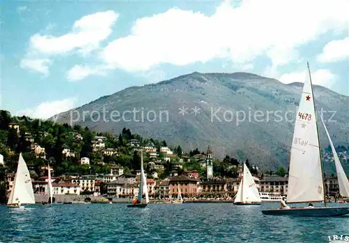 AK / Ansichtskarte Ascona TI Segelboot  Kat. Ascona