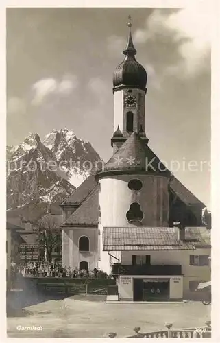 AK / Ansichtskarte Garmisch Partenkirchen Kirche Kat. Garmisch Partenkirchen