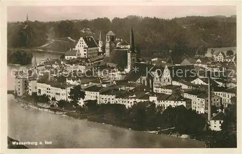 AK / Ansichtskarte Wasserburg Inn Panorama mit Burg Kat. Wasserburg a.Inn