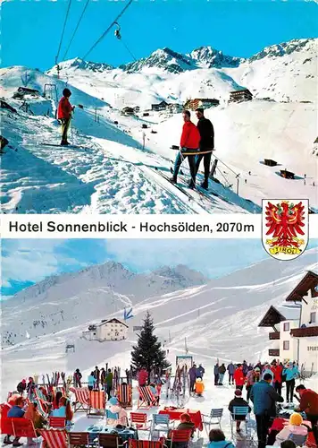 AK / Ansichtskarte Hochsoelden Hotel Sonnenblick Sesselbahn Kat. Soelden oetztal Tirol